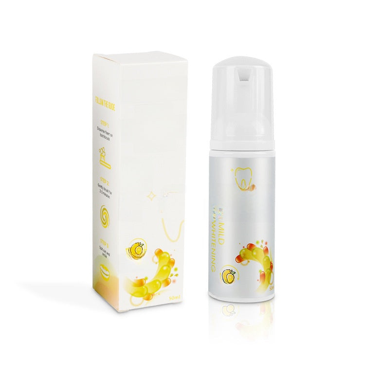 Teeth whitening foam